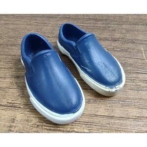 Vintage Ken Doll Slip on Style Blue Sneakers with White Trim China Z1
